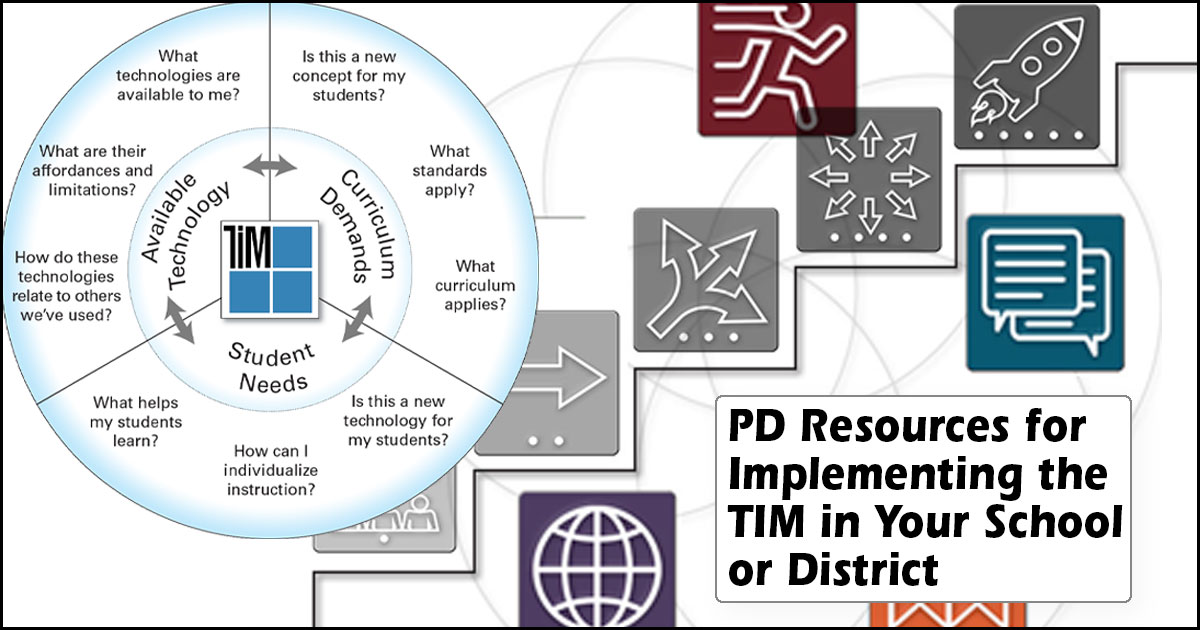 PD Resources for Implementing the TIM in Your School or District | Roy ...